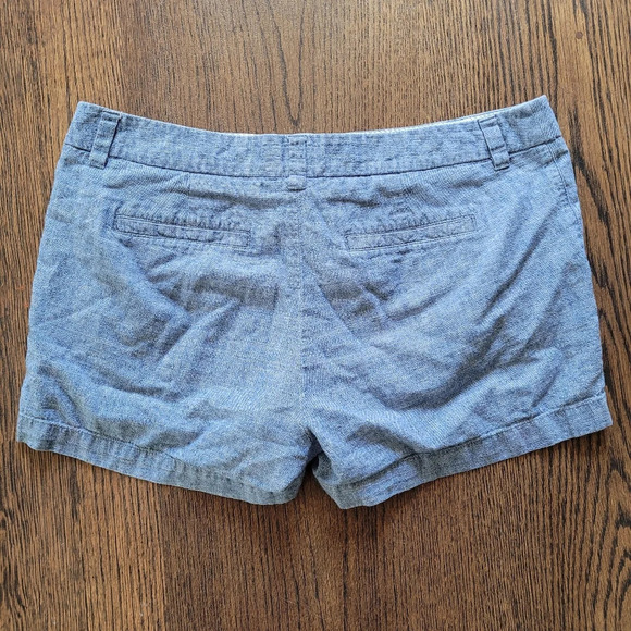 Merona Blue Chambray Denim Cotton Short Shorts Size Women's 2 - Picture 4 of 8